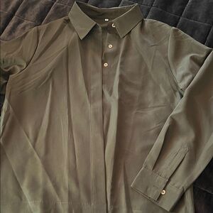 Olive Green Women's Blouse
